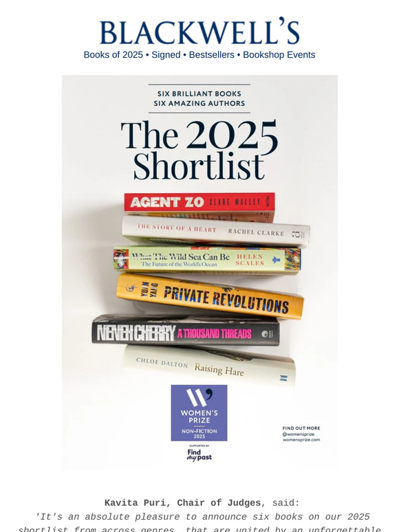The Women's Prize for Non-Fiction