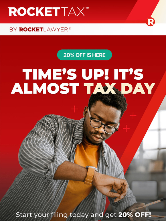 Get an extra 20% off Rocket Tax today!