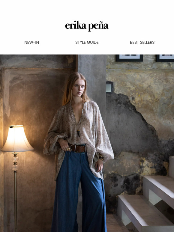 The timeless palazzo silhouette, perfected in denim