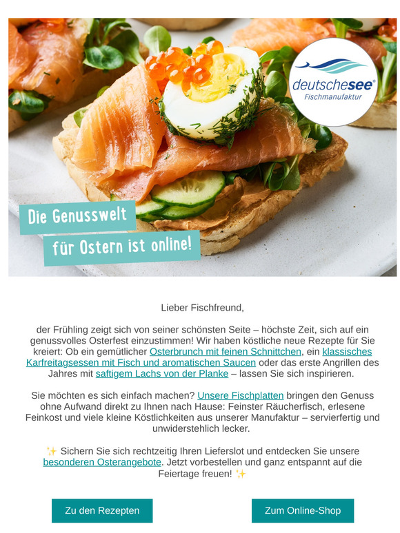 🐣 Ostern steht vor der Tür – die Genusswelt ist online!