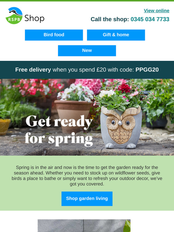 Get free delivery on your next £20 order!