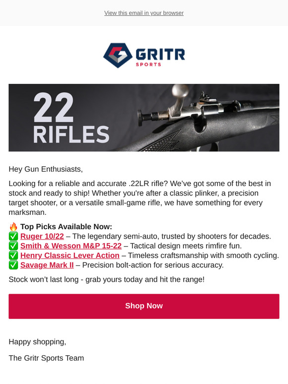 Top .22LR Rifles In Stock – Ready to Ship!