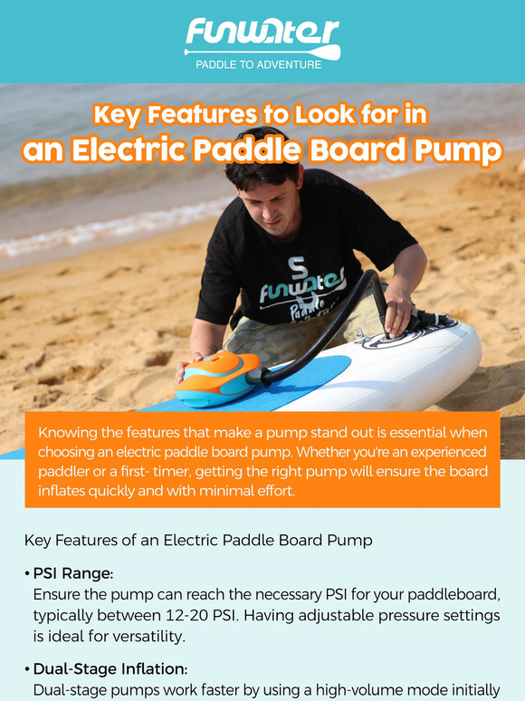 Find Your Perfect Electric Paddle Board Pump Today