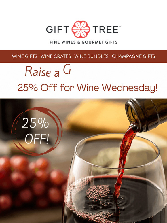 25% Off for Wine Wednesday! 🍷