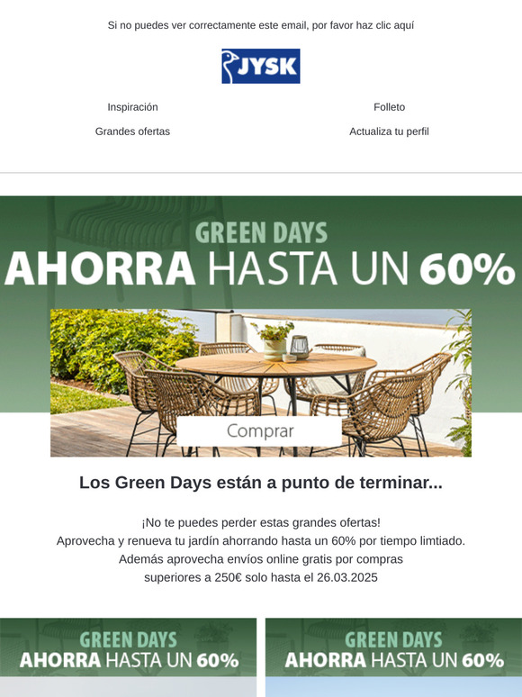 ¡No te quedes sin aprovechar los Green Days! 💚