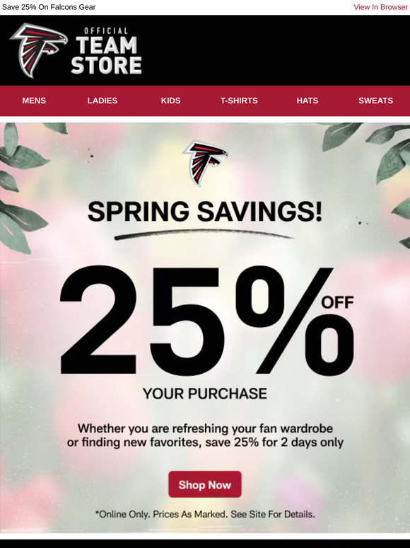 2 Days Only | 25% Off Spring Savings!