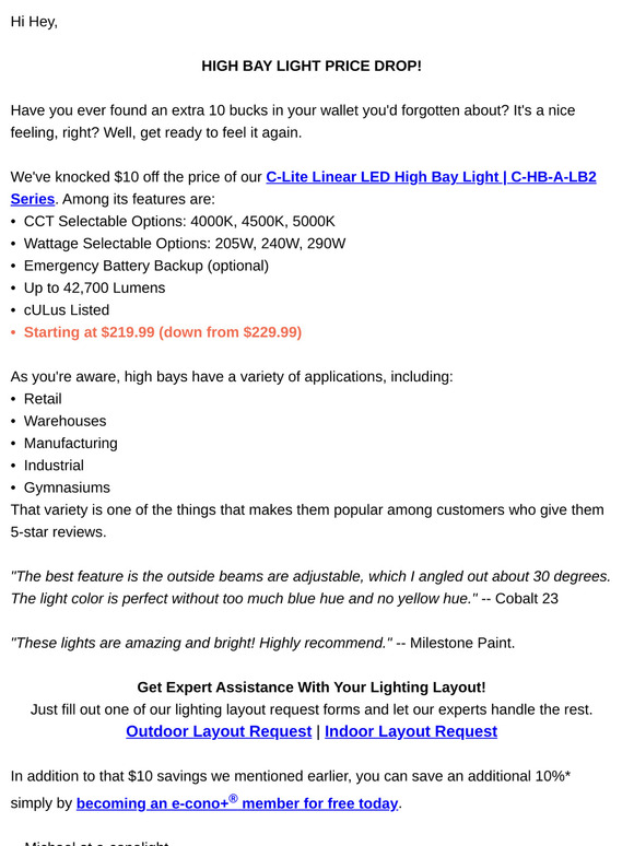 💡 Check Out the High Bay Price Drop!
