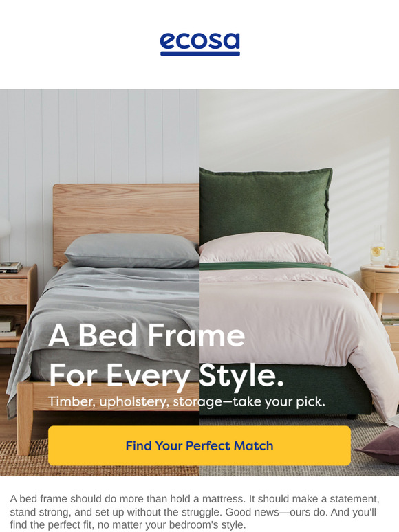 A Bed Frame That Just Gets You
