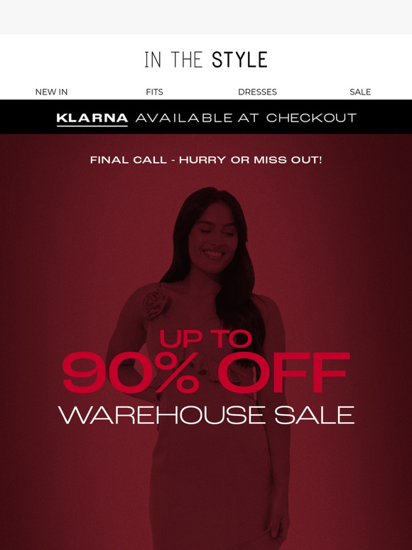 Up to 90% off FINAL CALL ⏰