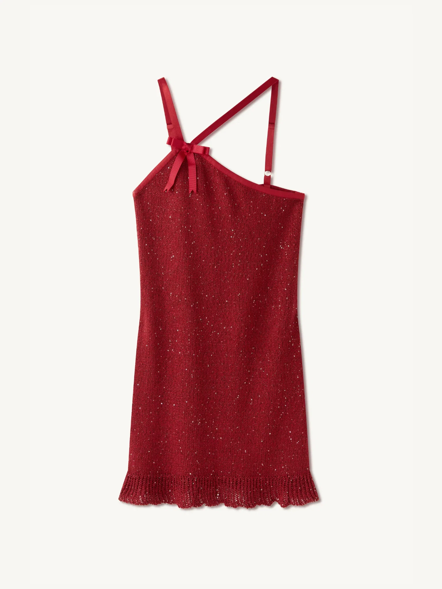 Image of Aimee Mini Dress - Wine Sequin