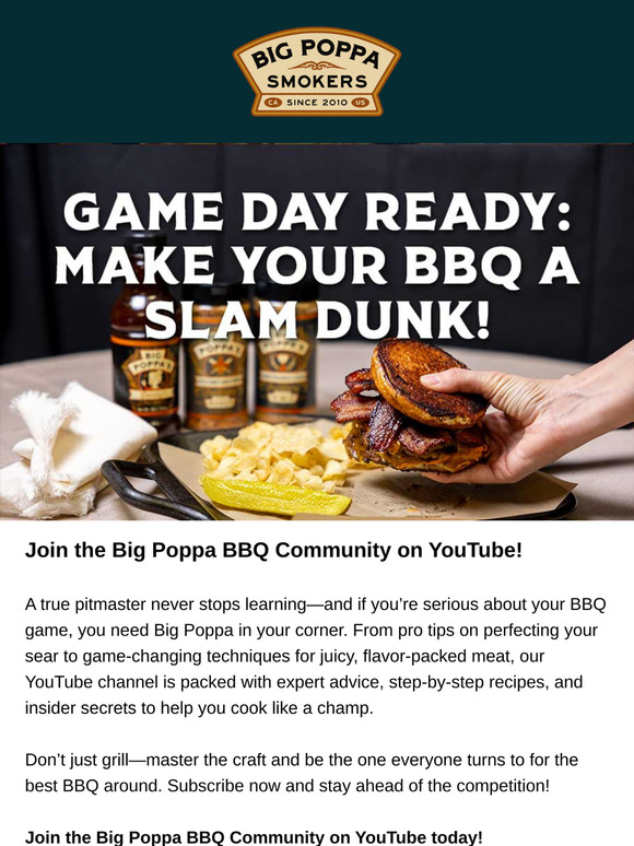 Get Your Grill Game On with Big Poppa's YouTube Channel