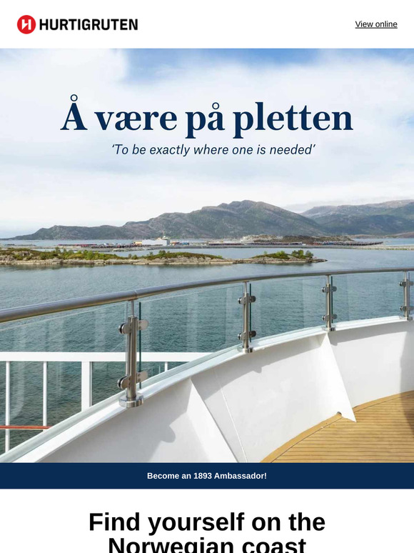 🧭 Feeling lost? Find yourself on the Norwegian coast with 20% off suites