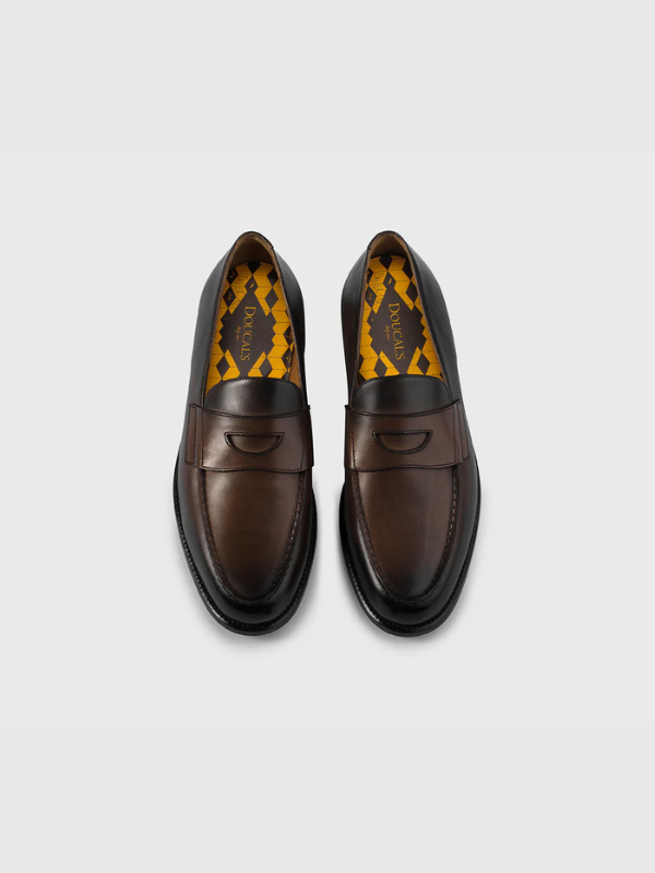 Mocassino "Mario 50" in pelle marrone scuro