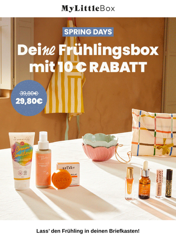 Die Spring Days sind noch da: -10 € auf deine Box!