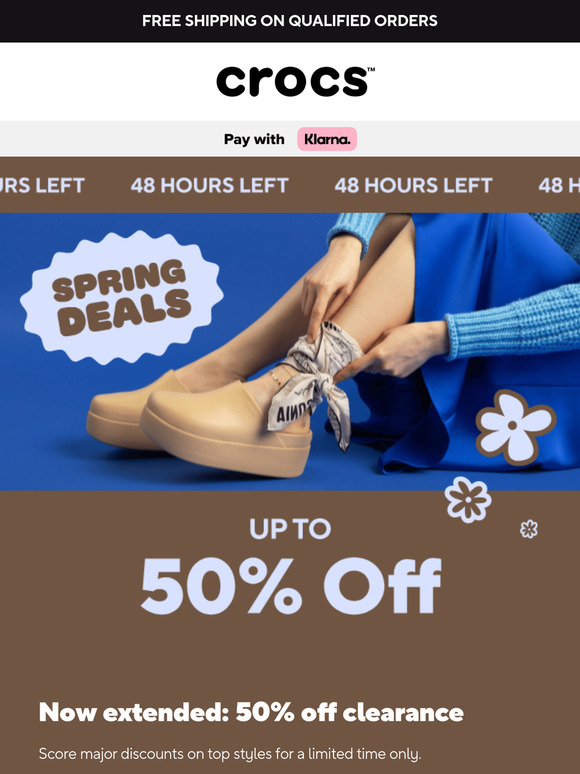 Now extended: 50% off clearance