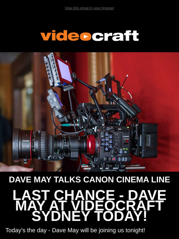 Last Chance to Register! Dave May in Sydney!