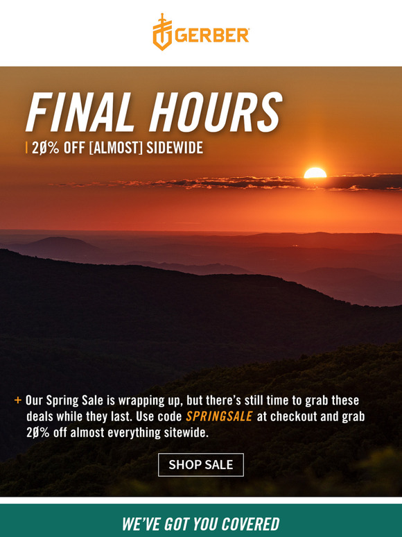 Last Chance: 20% Off