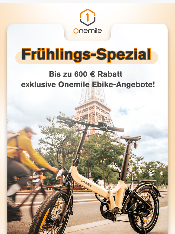 Frühling erleben, Sparen genießen: exklusive Onemile Ebike-Angebote!