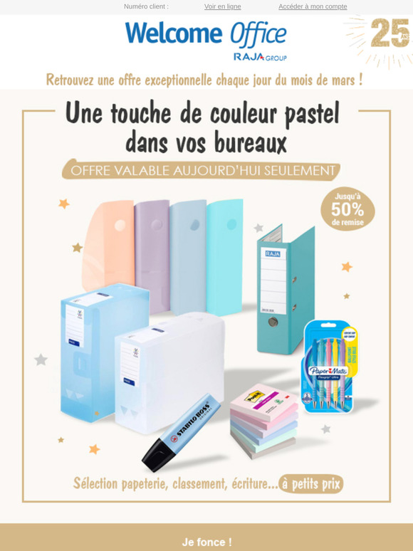 Sélection de produits colorés à -50%