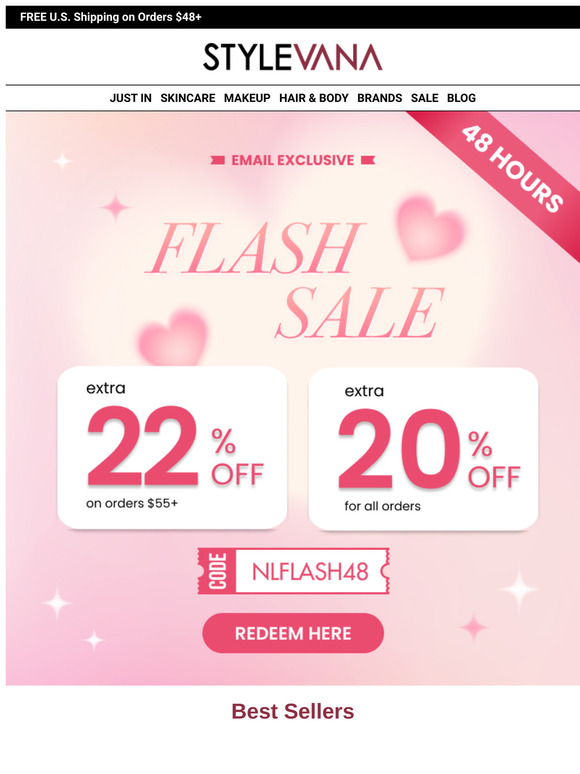 FLASH SALE Last 24 Hours: UP to 22% OFF!