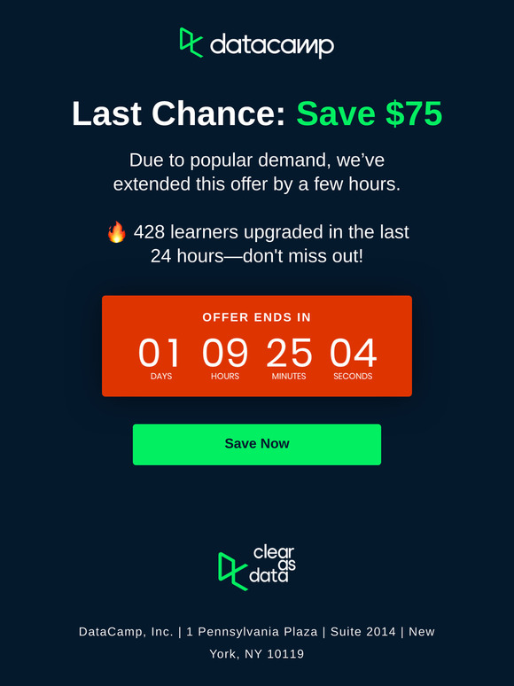 [$75 Off] Almost Over!