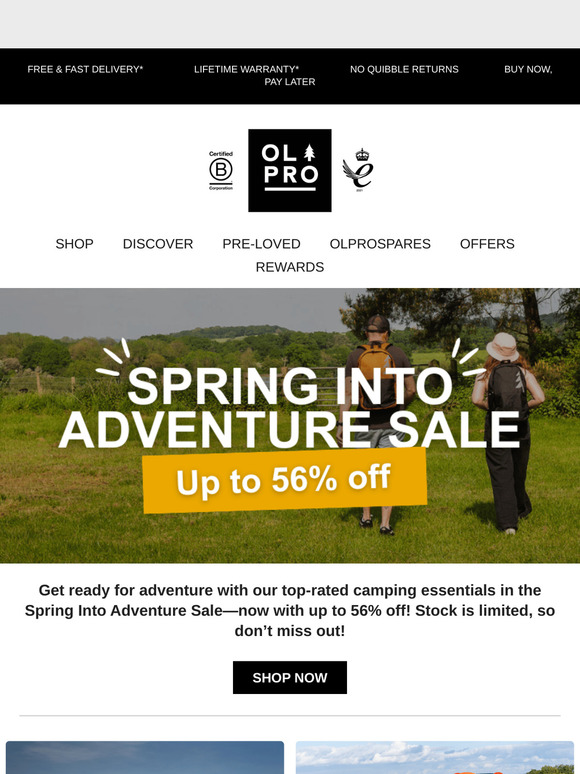 🌿 Spring Into Adventure with Huge Savings on Camping Essentials!