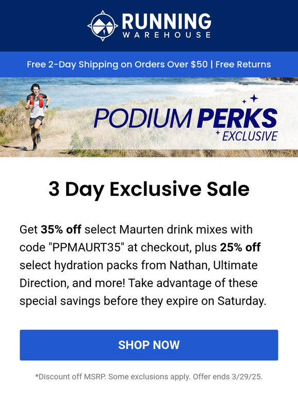 35% Off Maurten - Exclusive Podium Perks Offer!