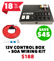 12V Control Box + 50A Wiring Kit