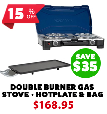 Double Burner Gas Stove + Double Gas Stove - Hotplate and Bag