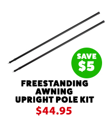 Plus Freestanding Awnings Upright Pole Kit (Twin Pack)