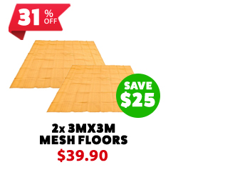2x - Mesh Flooring 3m x 3m