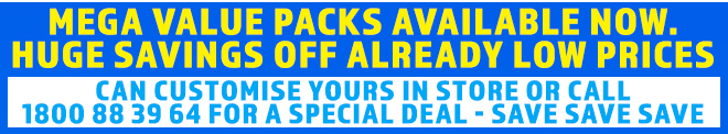 Mega Value Packs Available Now