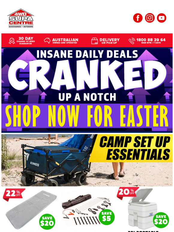 We’ve Got Something Exciting, —! 🤯 Insane Daily Deals Cranked Up A Notch 🥳 Shop Now For Easter 🐇