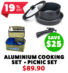 Aluminium Cooking Set + Picnic Set