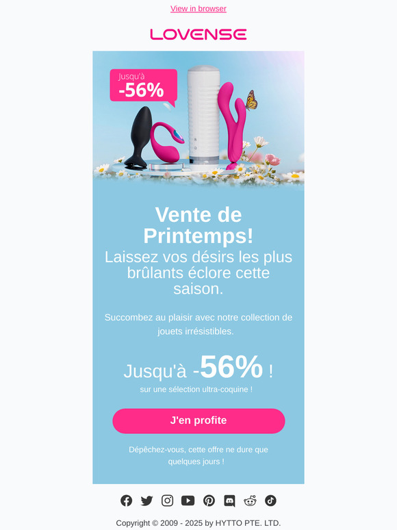 🌷Vente de Printemps - Jusqu'à -56 %  !