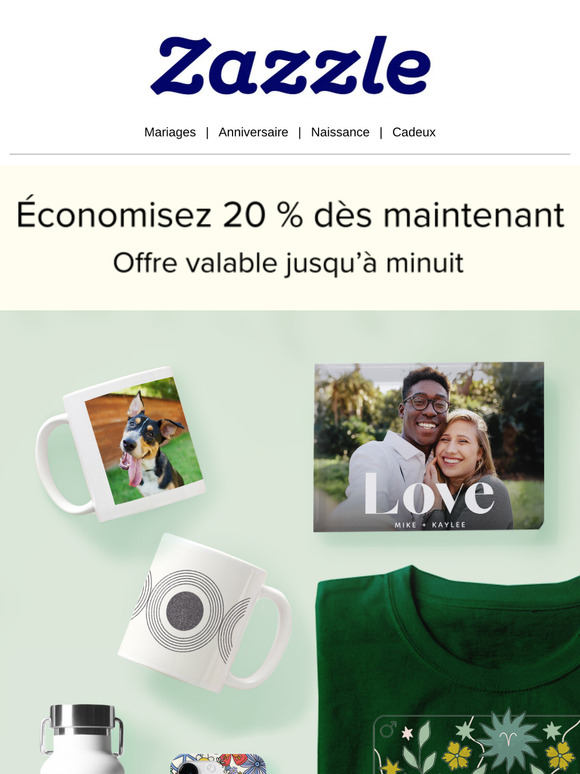 Se termine à minuit : Profitez de - 20 % !