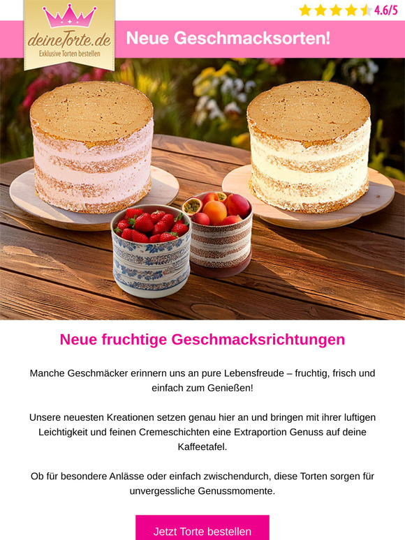 Neue fruchtige Torten für dich! 🍓