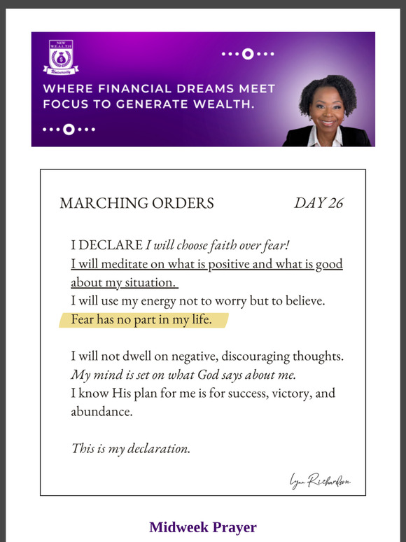 MARCH Into Midweek Prayer with Elder Robert Pierce