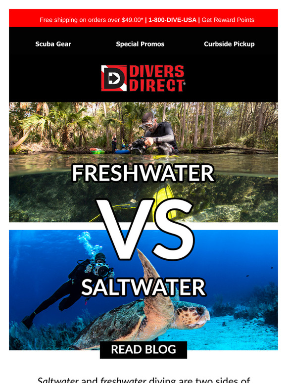 Freshwater vs. Saltwater Diving!