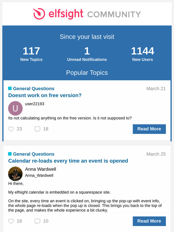 [Elfsight Community] Summary