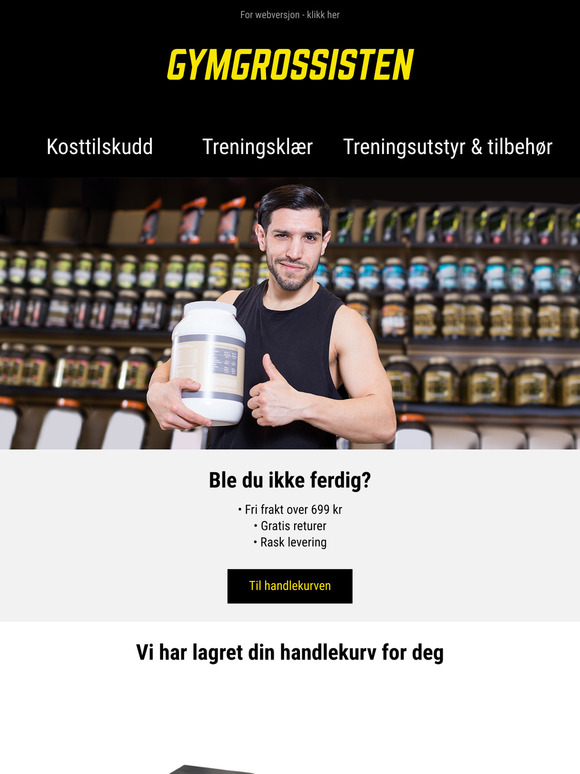 Du har produkter i handlekurven