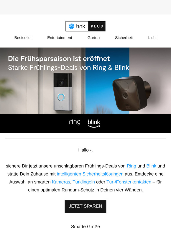 ⚡Smarte Frühlings-Deals von Ring und Blink
