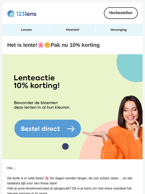 🎉 Nog maar een paar dagen: 10% korting op jouw lenzen!