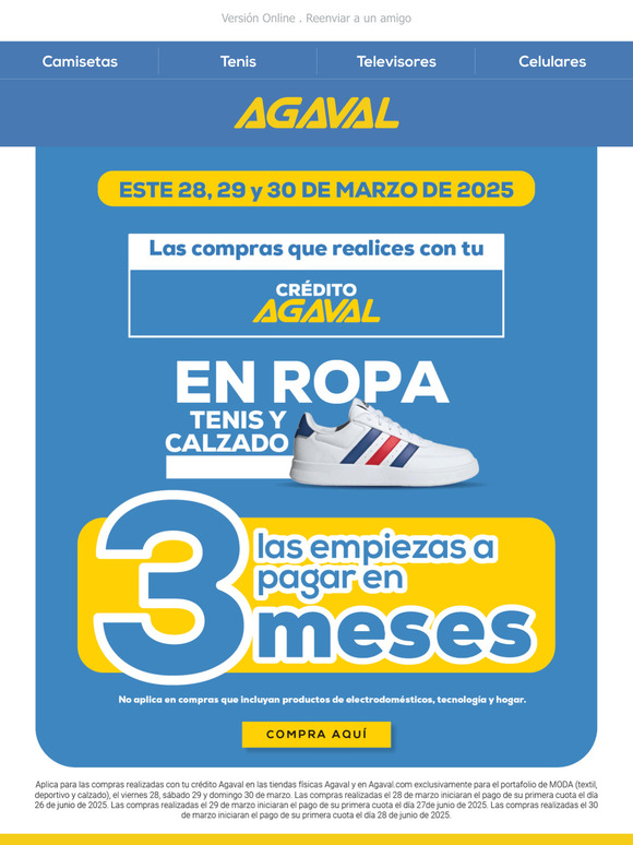 🔥¡COMPRA e inicia a pagar en 3 meses! 🔥
