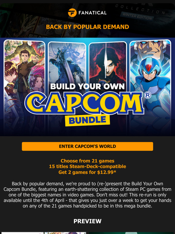 LIMITED TIME RUN: Build Your Own Capcom Bundle!