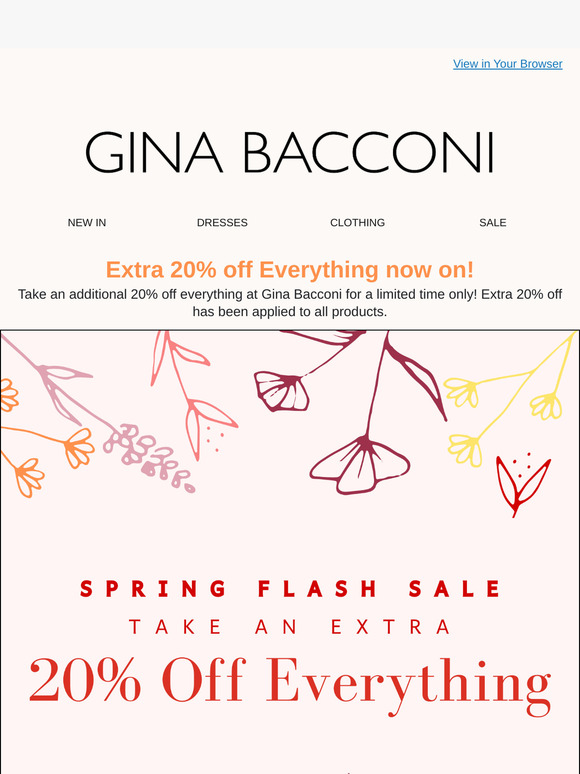 SPRING FLASH SALE | Extra 20% Off Everything