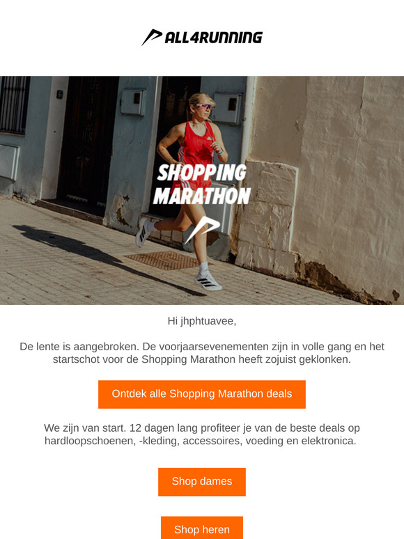 Profiteer van hoge korting tijdens de Shopping Marathon.