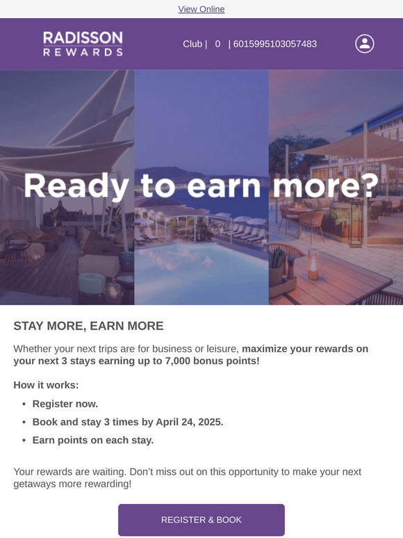 7,000 points within your reach: register & start earning!