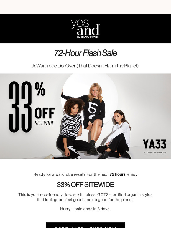 72 Hours Only: 33% OFF Sitewide!