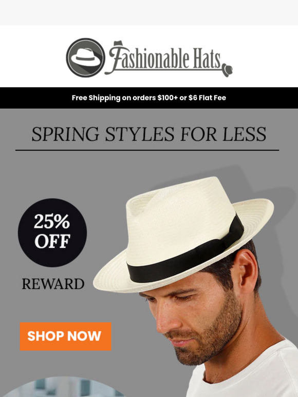 Spring Deals! Fedoras, Westerns, & More!
